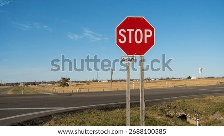 STOP sign at an intersection