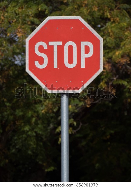 Stop Sign Post Stock Photo 656901979 | Shutterstock