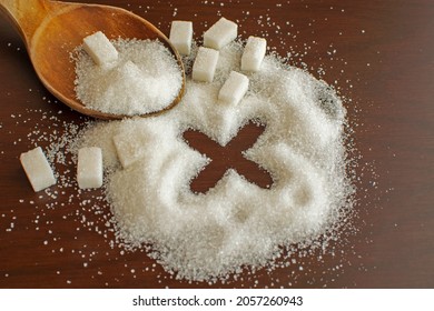 Stop Sign Sugar Warns That Too Much Sugar Will Make An Unhealthy Diet, Obesity, Diabetes, Dental Care And Much More.