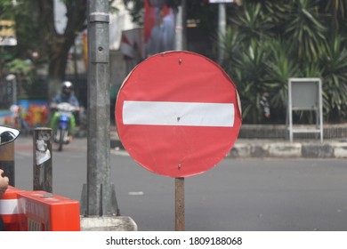 a stop sign in a traffic