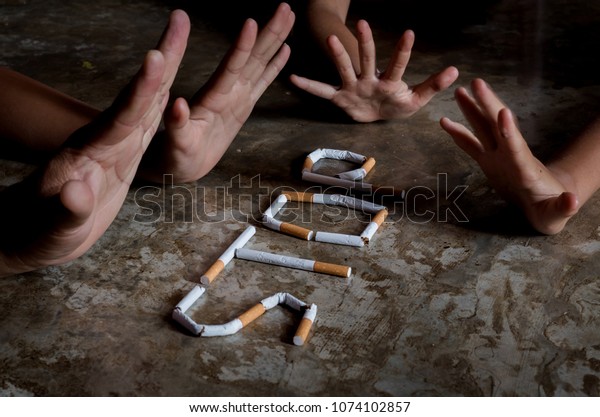Stop smoking cigarette for\
health