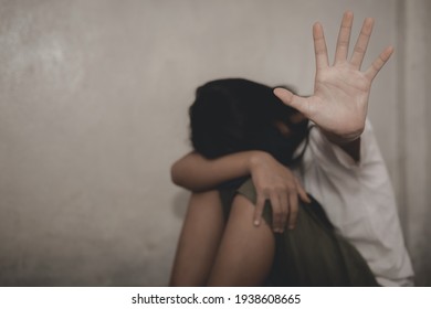 Stop violence against women. The concept of sexual harassment against women and rape,  - Shutterstock ID 1938608665