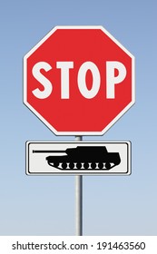 Stop war: concept image