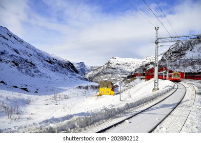 Stopping At Myrdal Station Before Heading To Flam, Norway 