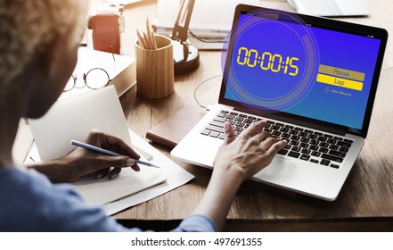 Stopwatch Clock Time Countdown Graphic Words