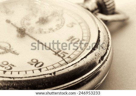 Stopwatch on white background
