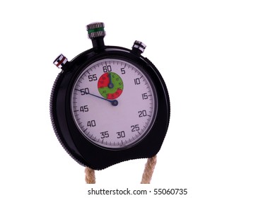 Stopwatch over white - Shutterstock ID 55060735