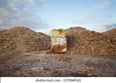 Storage Of Chicken Manure On A Concrete Floor