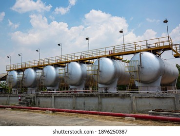 Storage Of Fuel Oil In The Horizontal Tanks And Pipeline