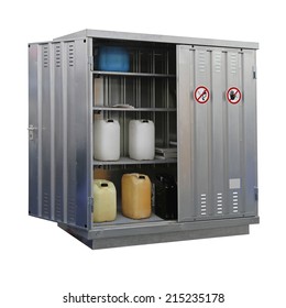 Storage Of Hazardous And Combustible Materials Locker Isolated