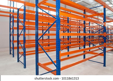 Storage Room. Metal Shelving