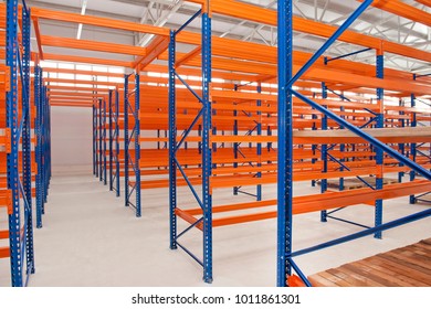 Storage Room. Metal Shelving Mezzanine