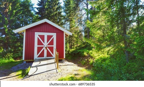 A Storage Shed For Garden Tools