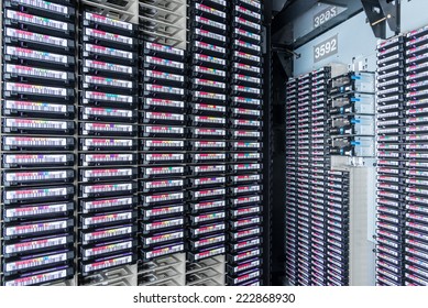 Storage Tapes In Internet Data Center Room