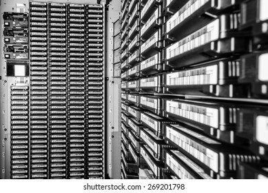 Storage Tapes In Internet Data Center Room