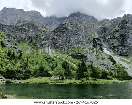 Storm cloud on the mountaintop