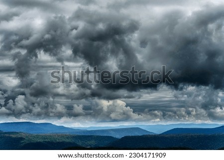 Storm clouds along the Highland Scenic Highway, a National Scenic Byway, Pocahontas County, West Virginia, USA