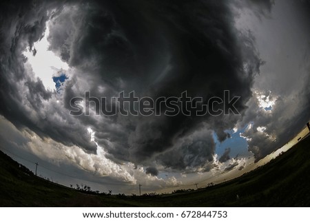 Similar – Image, Stock Photo thunderstorms Clouds