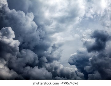 Sturmwolken, Nahaufnahme auf Sky-Hintergrund