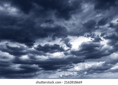 Storm clouds. Cloudy dramatic sky before the storm.