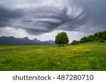 storm clouds landscape