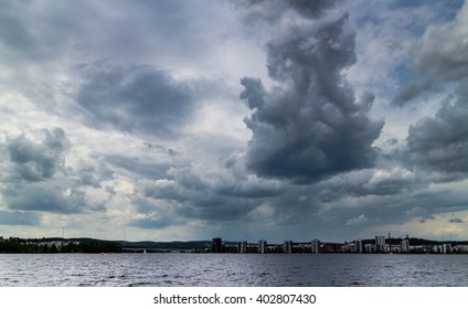 Storm Clouds On A City