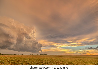 Storm Clouds On The Great Plains During The Summertime