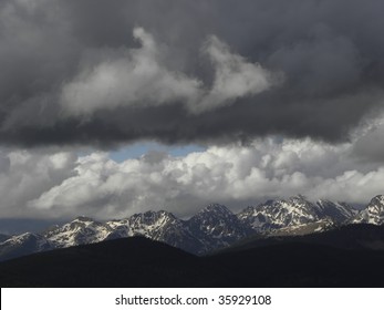 Storm Clouds Over The Gore Range, Colorado