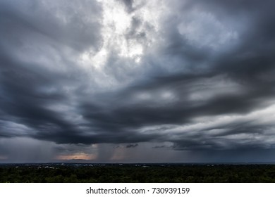 Storm clouds with the rain