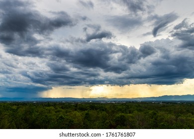  Storm clouds with the rain. Nature Environment Dark huge cloud sky black stormy cloud