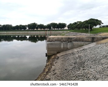 Storm Drain Pond At Power Plants