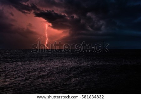 storm and lightning