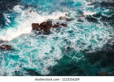 Storm On The Indian Ocean. Aerial View.