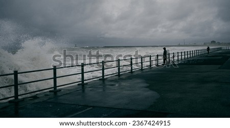 a storm on seaburn beach 