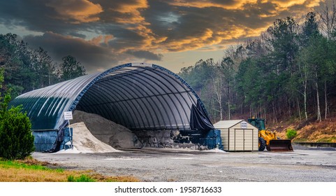 Storm Prep Shed In Rain With Salt And Gravel