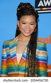 Storm Reid Nickelodeons 2018 Kids Choice Stock Photo 1054456730