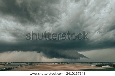Storm severe weather supercell tornado drone aerial weather
