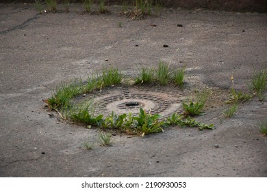 Storm Sewer Manhole. City Sewer E