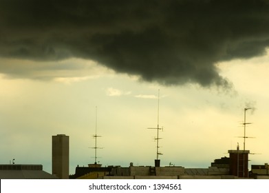 stormclouds on the sky