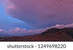 Stormclouds over the Mount Stuart Range, Townsville, at dusk