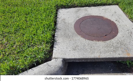 Stormwater Drain With Manhole On Top