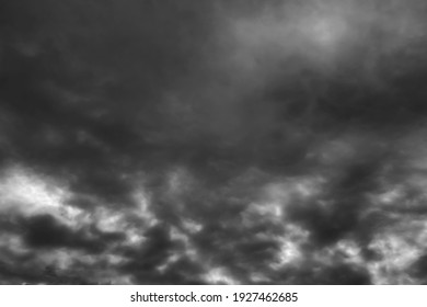 Stormy Dark Cloudy Sky Texture Background.