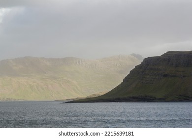 A Stormy Day At The Coast Of Neskaupstadur