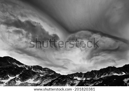 Similar – Berge/Wolken/Sonne Winter