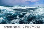 Stormy sea on the voyage to Antarctica, Ross Sea.