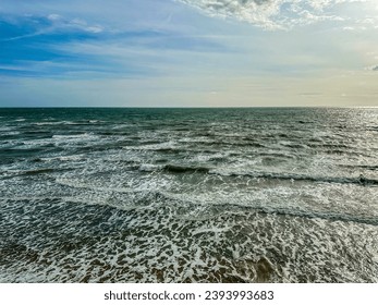 Stormy sea, strong wind, big waves - Shutterstock ID 2393993683