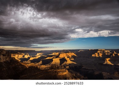 Stormy skies at dawn over the Grand Canyon, Arizona, USA - Powered by Shutterstock