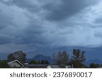 Stormy Skies over Apache Junction, Arizona near Superstition Mountains