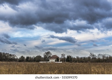 Stormy sky with clouds