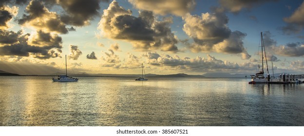 Stormy Sunset Coral Sea Tropical Port Douglas 